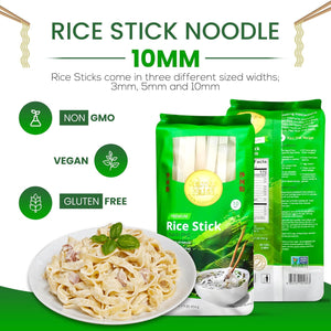 10MM Rice Stick Noodles (Authentic) | Pack of 3