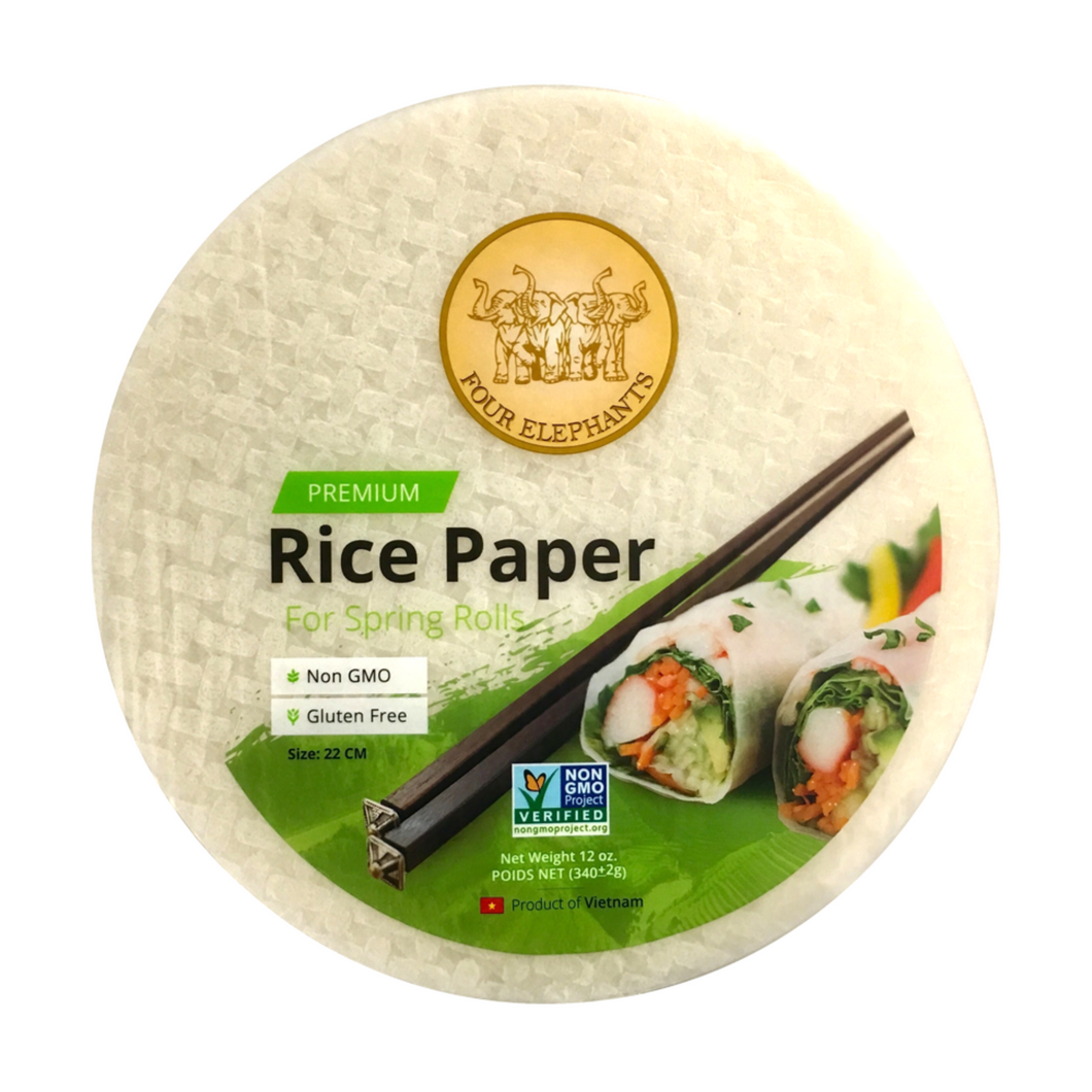 Four Elephants Gluten Free Rice Paper NON GMO Project Verified