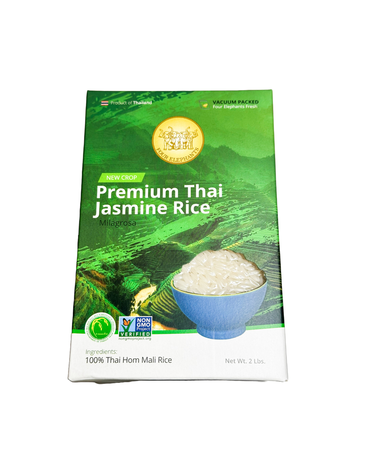 2 LBS Premium Thai Jasmine Rice – Four Elephants