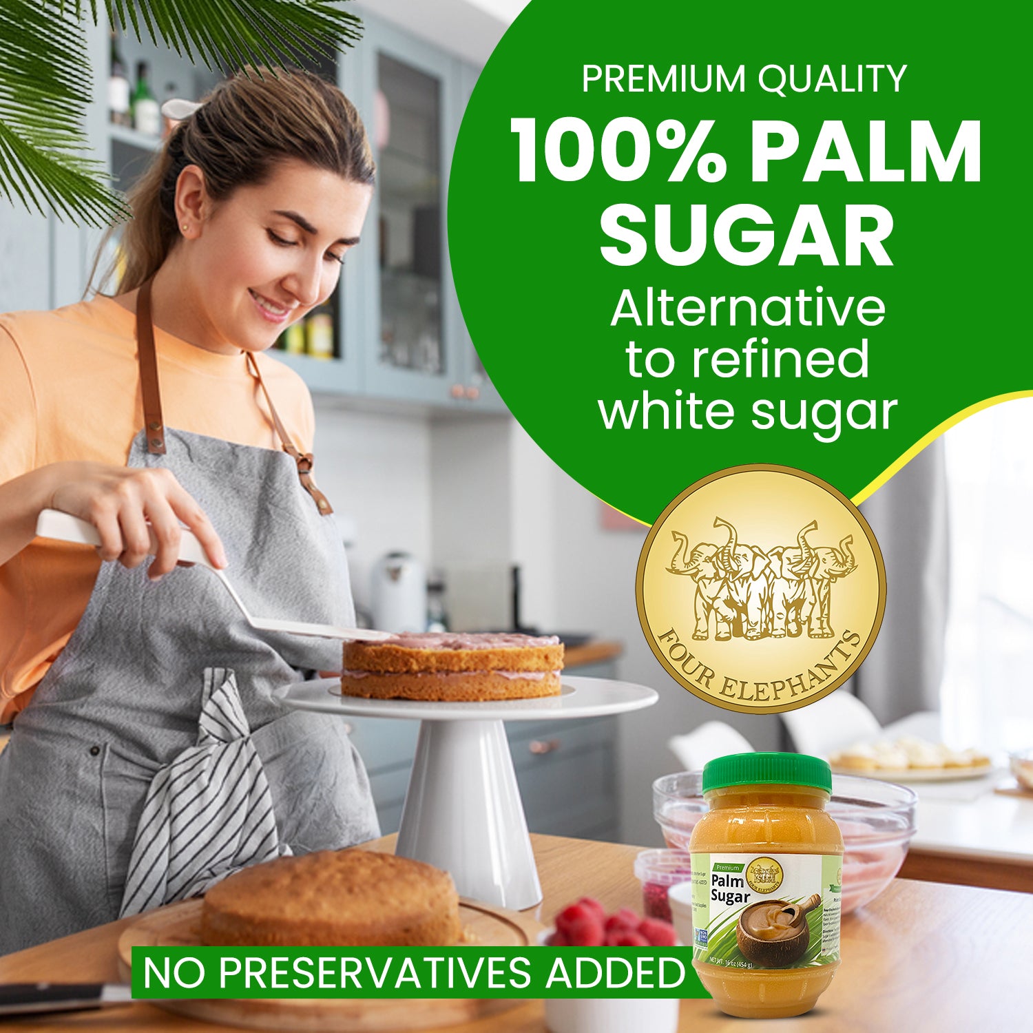 coconut palm sugar substitute for white sugar Palm Sugar Jar | Non GMO