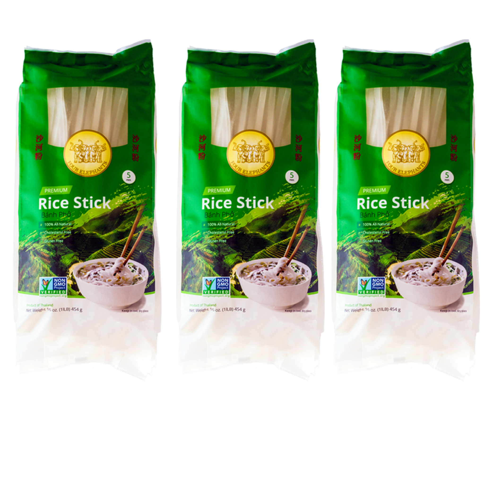 Asian Best Rice Stick Noodles - Four Elephant Packs – Four Elephants