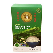 Load image into Gallery viewer, 5 lbs Non GMO Organic Thai Jasmine Four Elephant Rice
