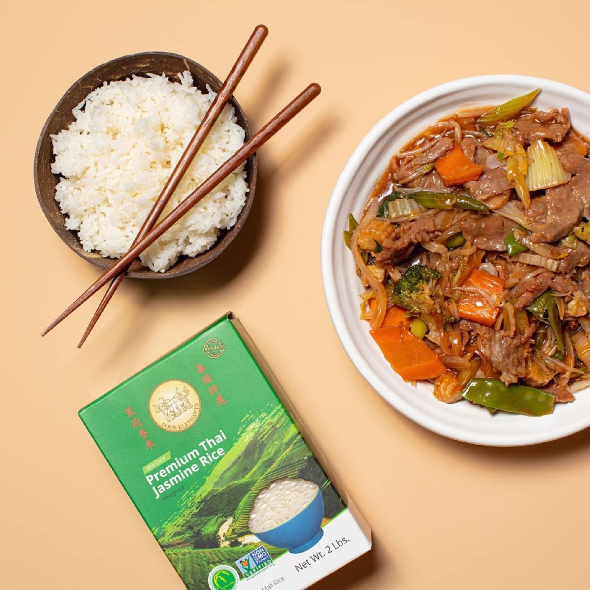 Best Jasmine Rice Brand: Four Elephants Premium Thai Jasmine Rice