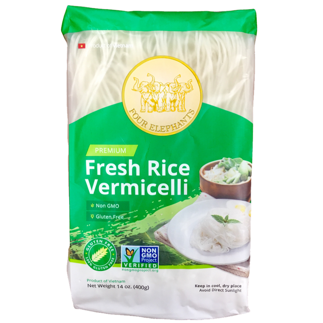 Fresh Non-GMO Rice Vermicelli (3 Pack) | fresh rice vermicelli noodles recipe 