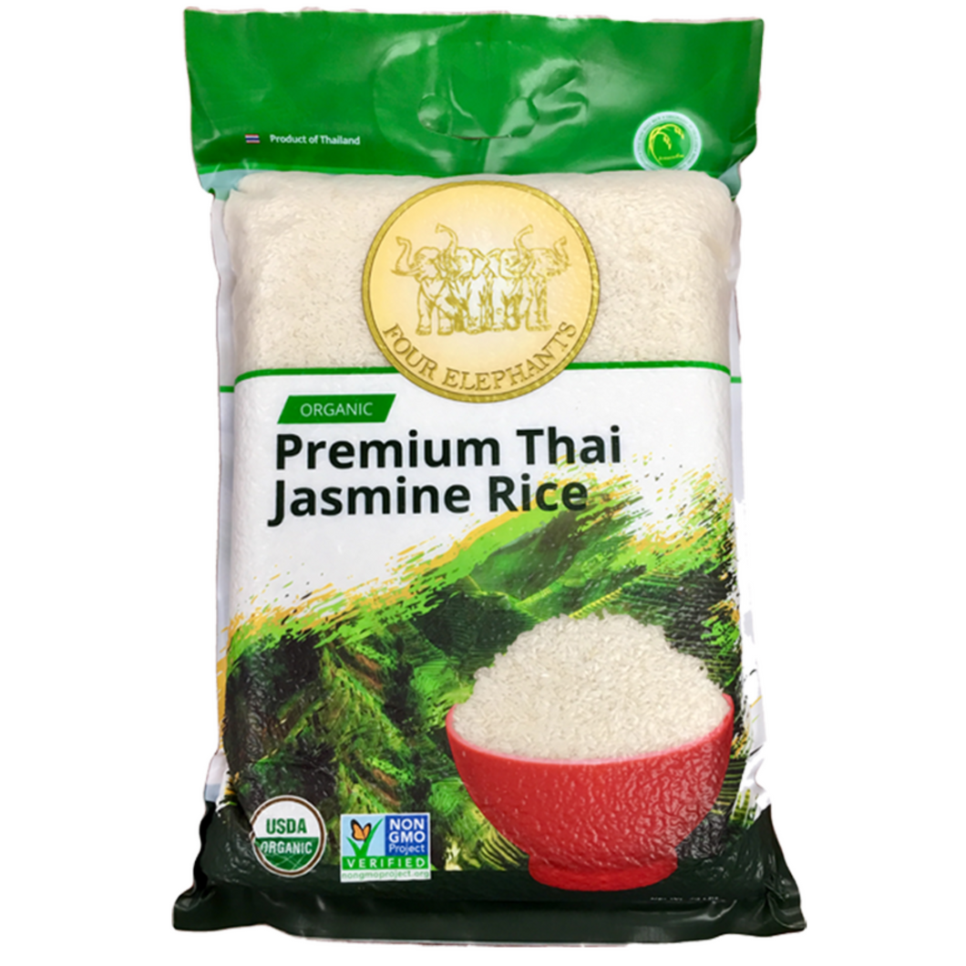 Organic Thai Jasmine Rice 22lb - Non GMA Project Verified 