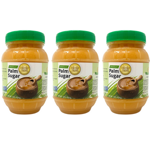 Palm Sugar Jar (3-Pack) Four Elephants Brand  Substitute for Refined Sugar in Baking